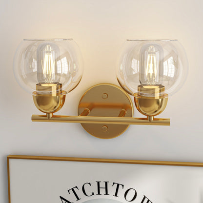 Luminaires de salle de bain vintage à 2 lampes