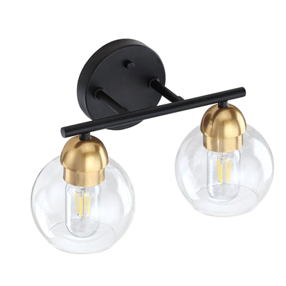 Luminaires de salle de bain vintage à 2 lampes