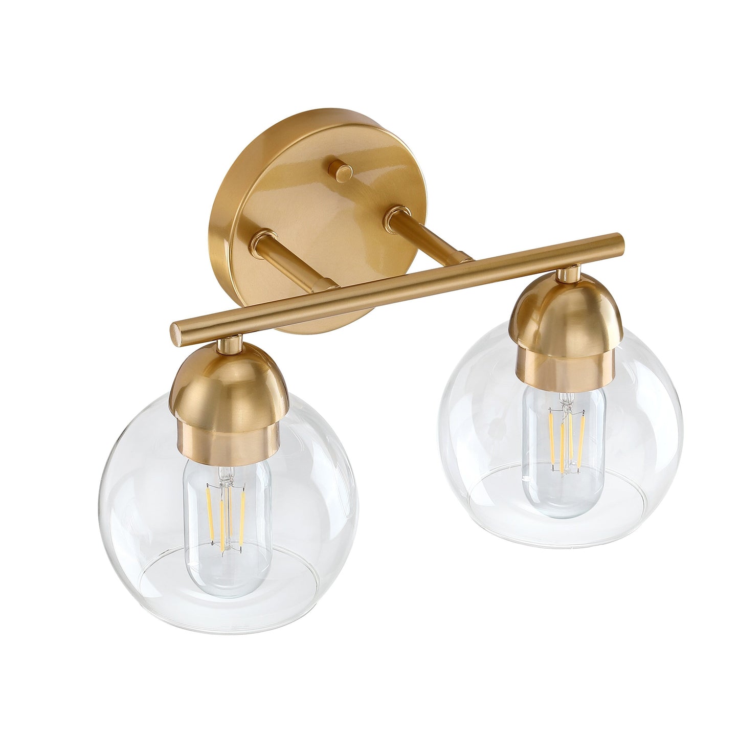 Luminaires de salle de bain vintage à 2 lampes