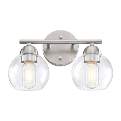 Luminaires de salle de bain vintage à 2 lampes
