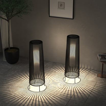 Lot de 2 lampadaires solaires d'extérieur