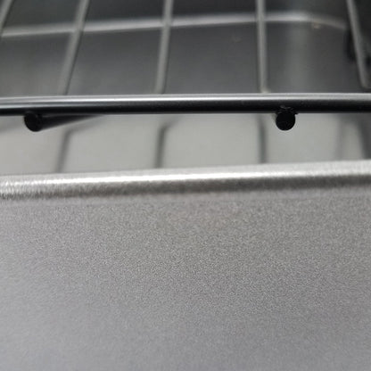 Plat à rôtir 2 pièces avec grille en charbon de bois