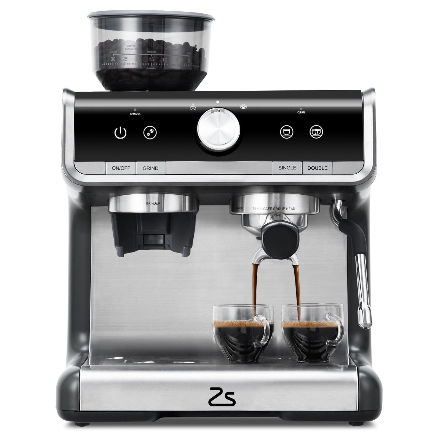 Cafetière expresso automatique 20 bars avec mousseur à lait pour barista amateur