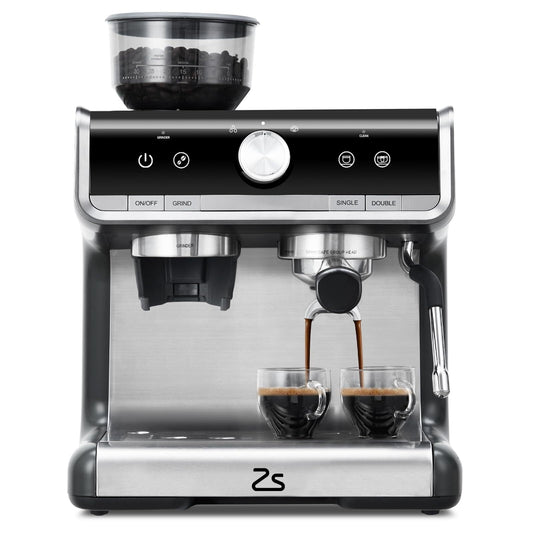 Cafetière expresso automatique 20 bars avec mousseur à lait pour barista amateur