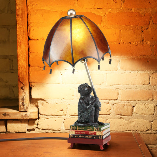 Lampe de table Singe Intellectuel 21,75 po (L 11 x l 11 x H 21,75 po)