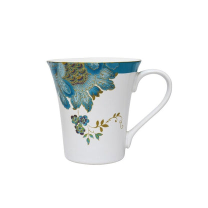 Service de table 16 pièces en porcelaine 222 Fifth Eliza, bleu sarcelle