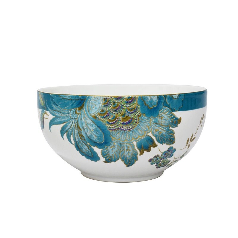 Service de table 16 pièces en porcelaine 222 Fifth Eliza, bleu sarcelle