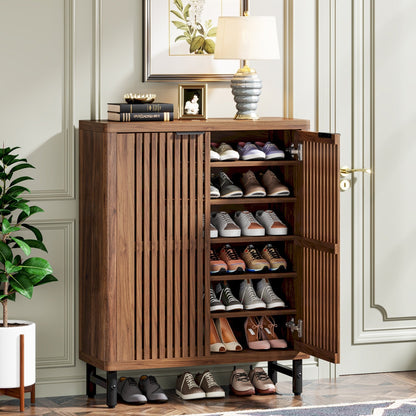 Meuble de rangement à chaussures 24 paires avec porte pour entrée et salon