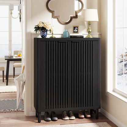 Meuble de rangement à chaussures 24 paires avec porte pour entrée et salon