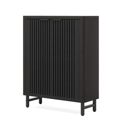Meuble de rangement à chaussures 24 paires avec porte pour entrée et salon