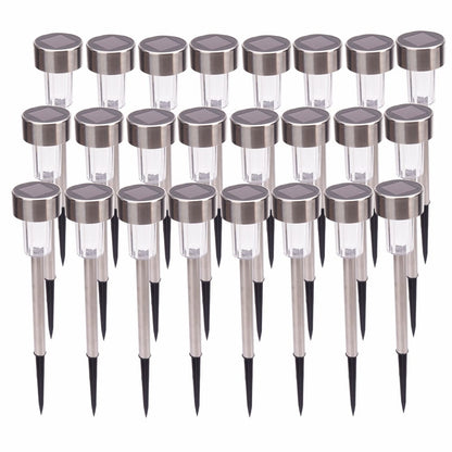 Lot de 24 lampes solaires LED haute luminosité de 5 W pour pelouse (blanc froid/blanc chaud/coloré)
