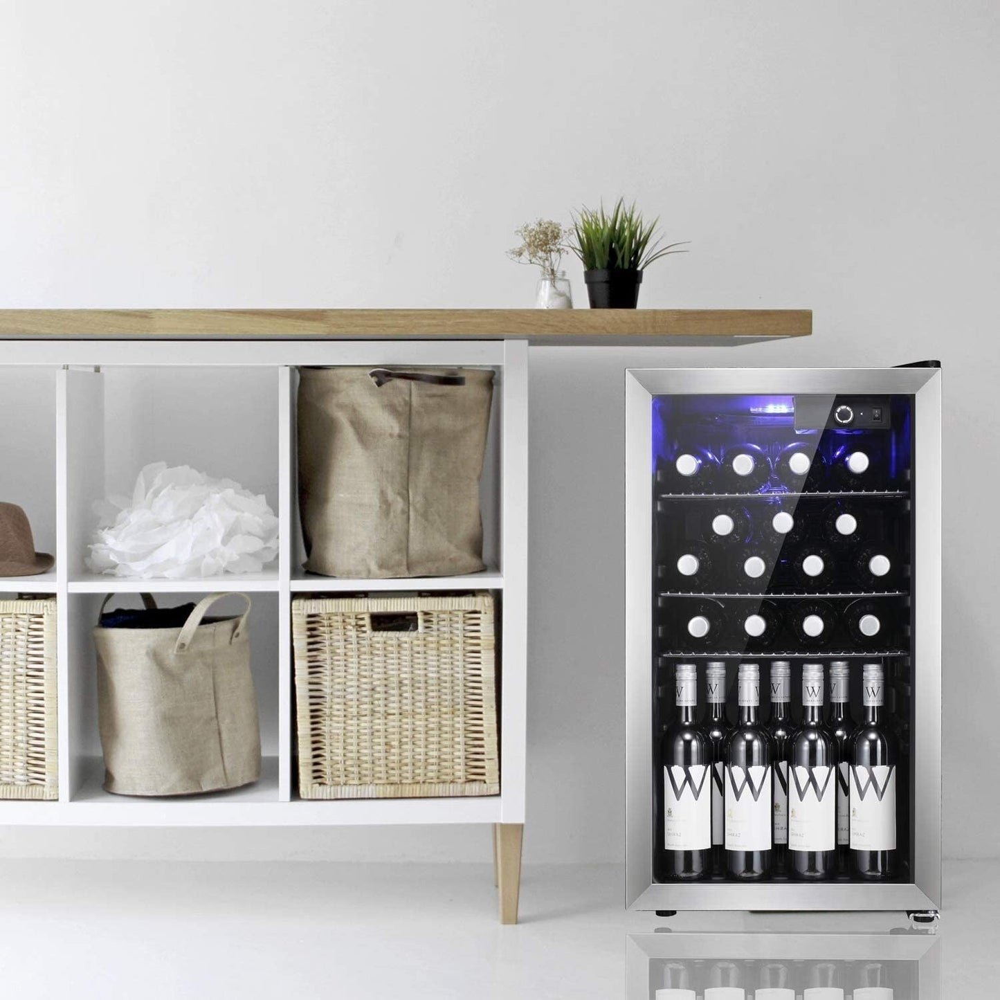 Mini réfrigérateur à vin/armoire pour 26 bouteilles - 44,5 x 49,5 x 79,1 cm