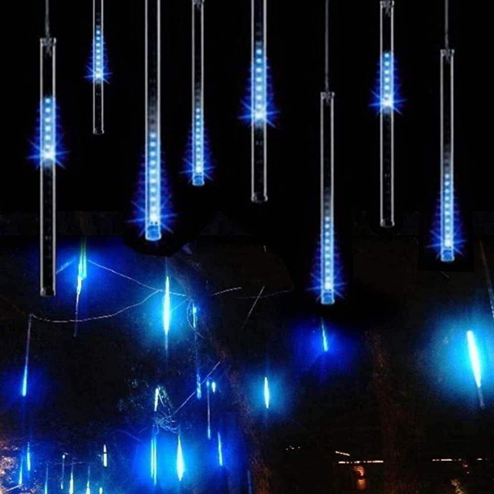 Guirlande lumineuse solaire à 288 LED représentant une pluie de météores