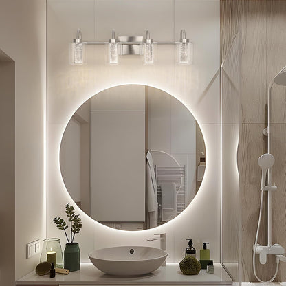 Luminaires de salle de bain 3/4/5/6 lumières en nickel brossé