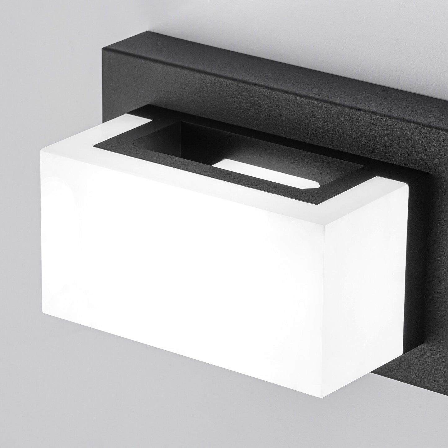 Applique murale LED moderne à intensité variable, 3, 4 ou 5 lampes, noir mat, pour salle de bain
