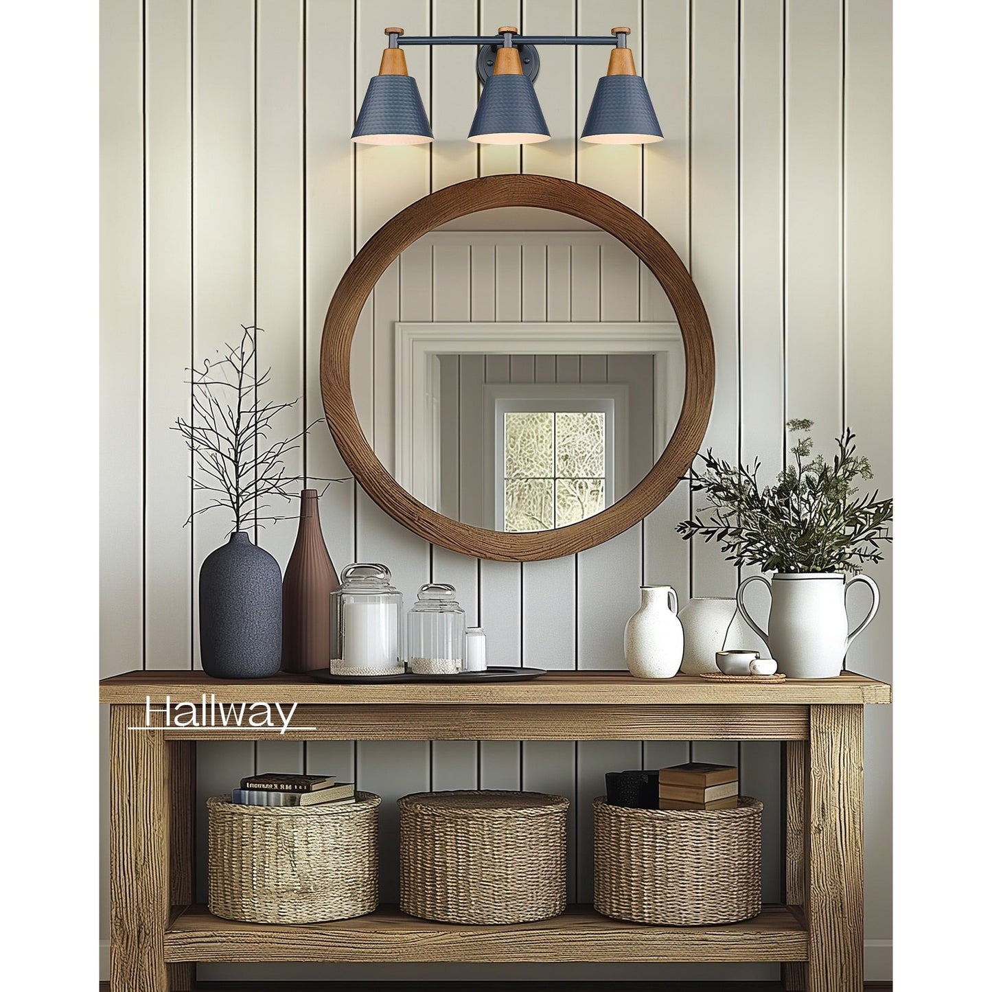 Luminaire de salle de bain moderne à 3, 5 ou 6 lampes