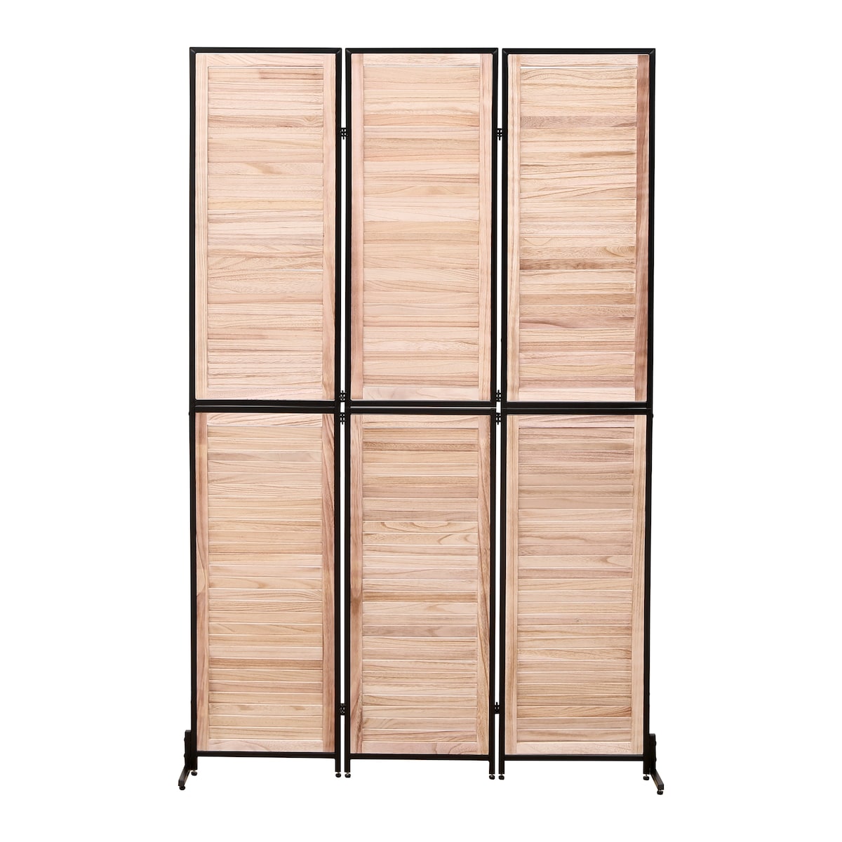 Cloisons de séparation à 3 panneaux et paravent pliable en bois naturel, cloison de séparation de 1,80 m pour séparation de pièce