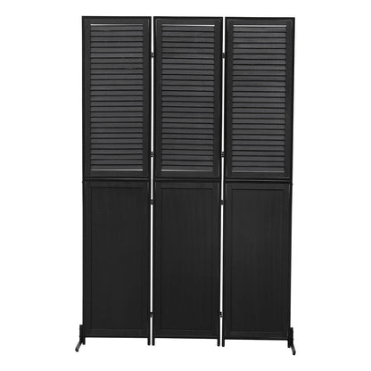 Cloisons de séparation à 3 panneaux et paravent pliable en bois naturel, cloison de séparation de 1,80 m pour séparation de pièce