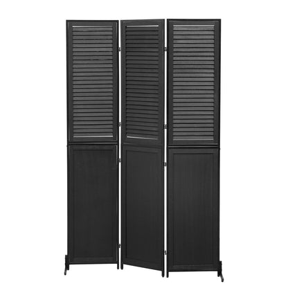 Cloisons de séparation à 3 panneaux et paravent pliable en bois naturel, cloison de séparation de 1,80 m pour séparation de pièce