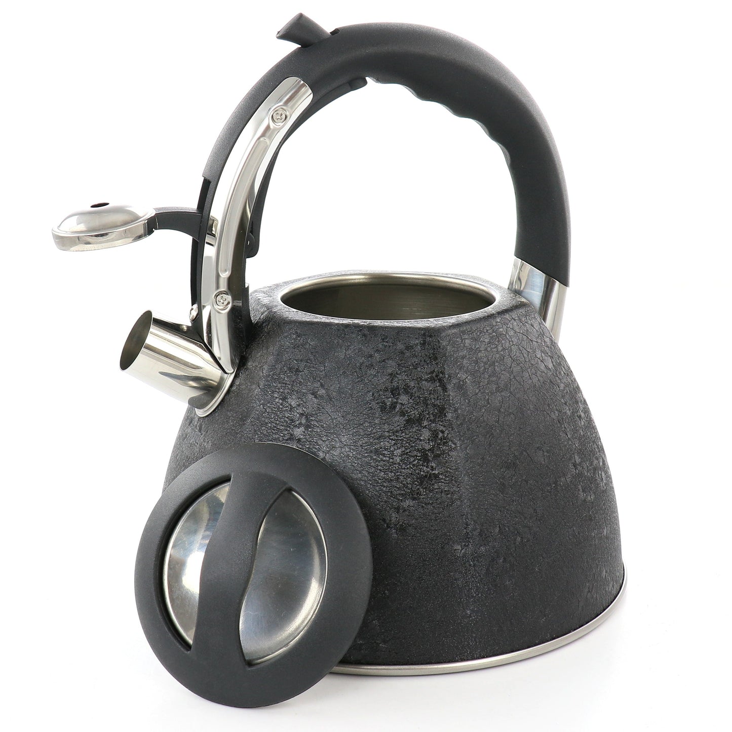 Bouilloire sifflante en acier inoxydable de 3 litres