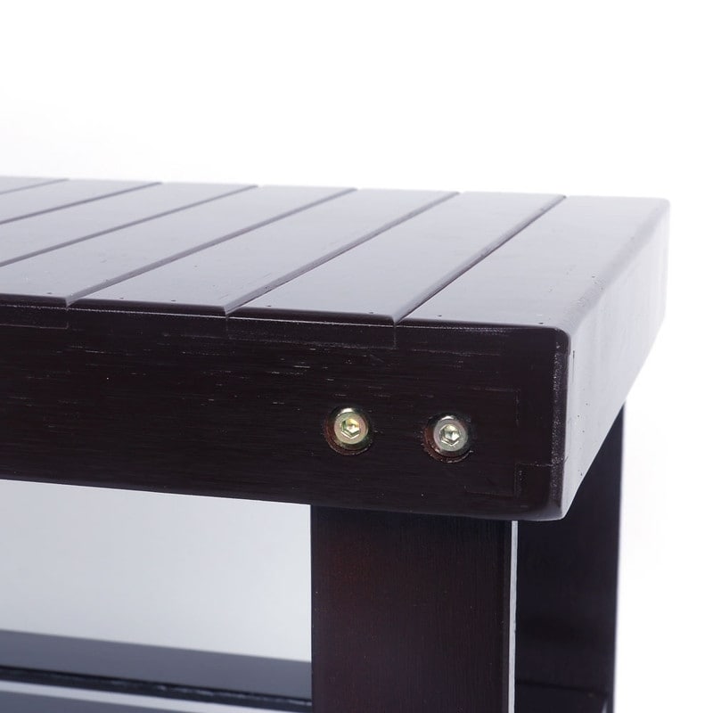 Banc à chaussures à 3 niveaux, organiseur de rangement pour chaussures pouvant supporter jusqu'à 240 lb