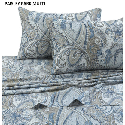 Taies d'oreiller imprimées ultra-douces en coton 300 fils (lot de 2)