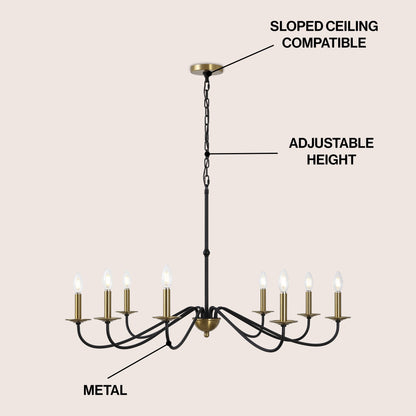 Lustre LED en fer à 6 lumières, 34,75 $, par JONATHAN Y