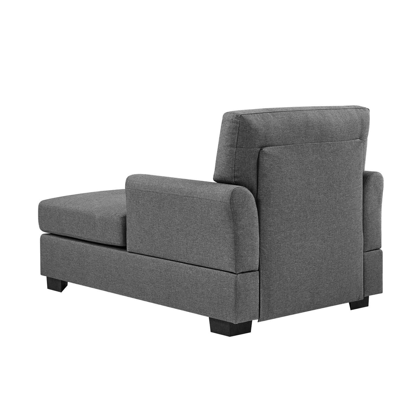 34 Wide Chaise Lounge,soft upholstered,durable polyester blend,button‑tufted seat and back offer timeless style and comfort