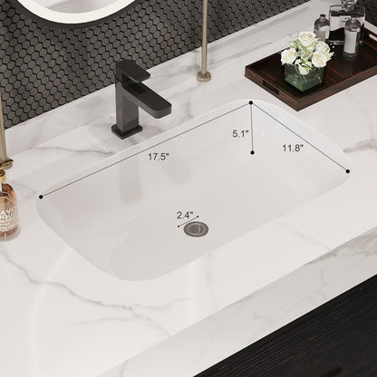 Meuble-lavabo flottant de 39,4 po avec lavabo en céramique, meuble-lavabo suspendu au mur, 2 tiroirs à fermeture douce et plateau en ardoise blanche - 39'4 x 18'9