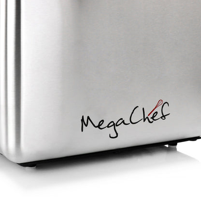 Grille-pain 4 tranches en acier inoxydable argenté