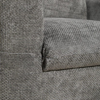 42�?Wide Seat Armchair with Dual-Port Charger and Tufted Pull-Line Design by Harper&Bright Designs