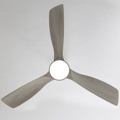 Ventilateur de plafond à LED intégré 48 et 52 pouces avec lumière et télécommande, moteur CC réversible