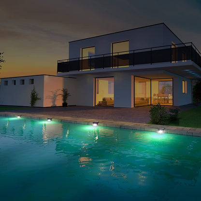 Lot de 4 lampes solaires étanches pour terrasse