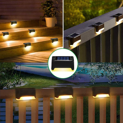 Lot de 4 lampes solaires étanches pour terrasse