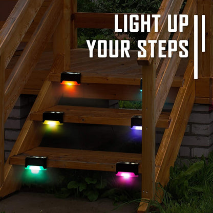 Lot de 4 lampes solaires étanches pour terrasse