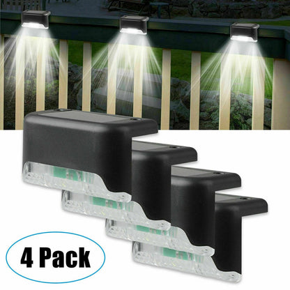 Lot de 4 lampes solaires étanches pour terrasse