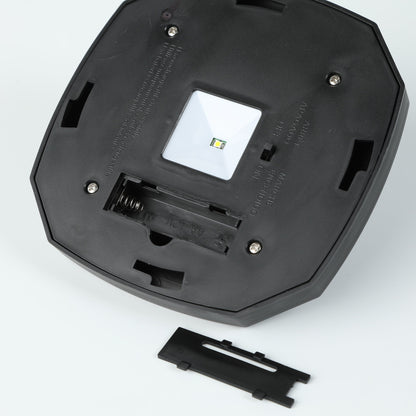 Capuchon de poteau solaire en plastique noir 4x4 avec lentille en verre – 5,1 H x 6,9 L x 6,9 P