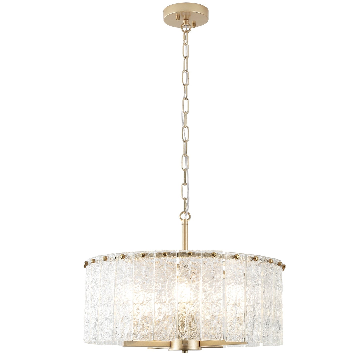Lustre tambour rond moderne à 5 lumières, lustre semi-encastré classique, suspension pour îlot de cuisine et salle à manger