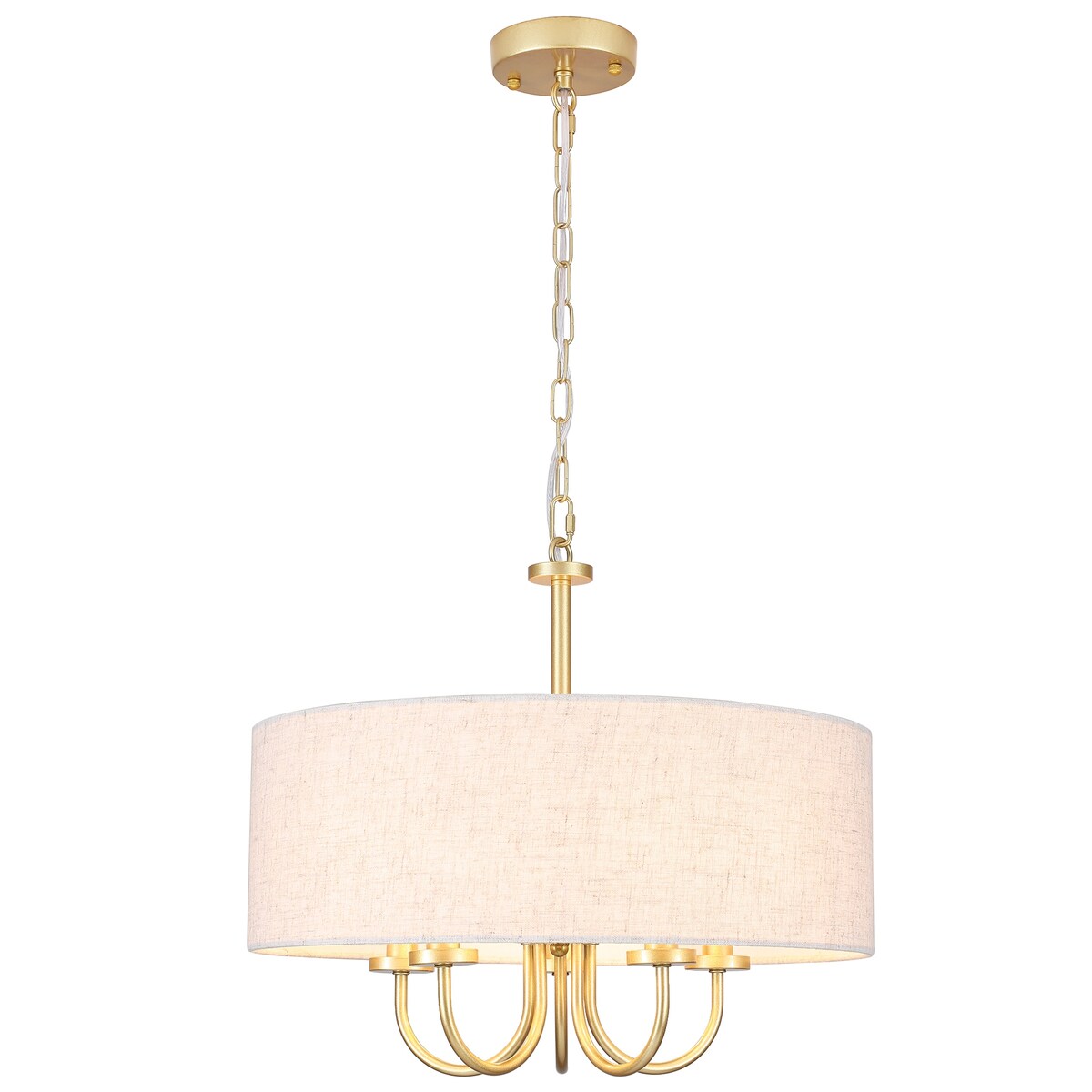 Plafonnier semi-encastré moderne à 5 lampes pour salle à manger, chambre à coucher, salon - N/A