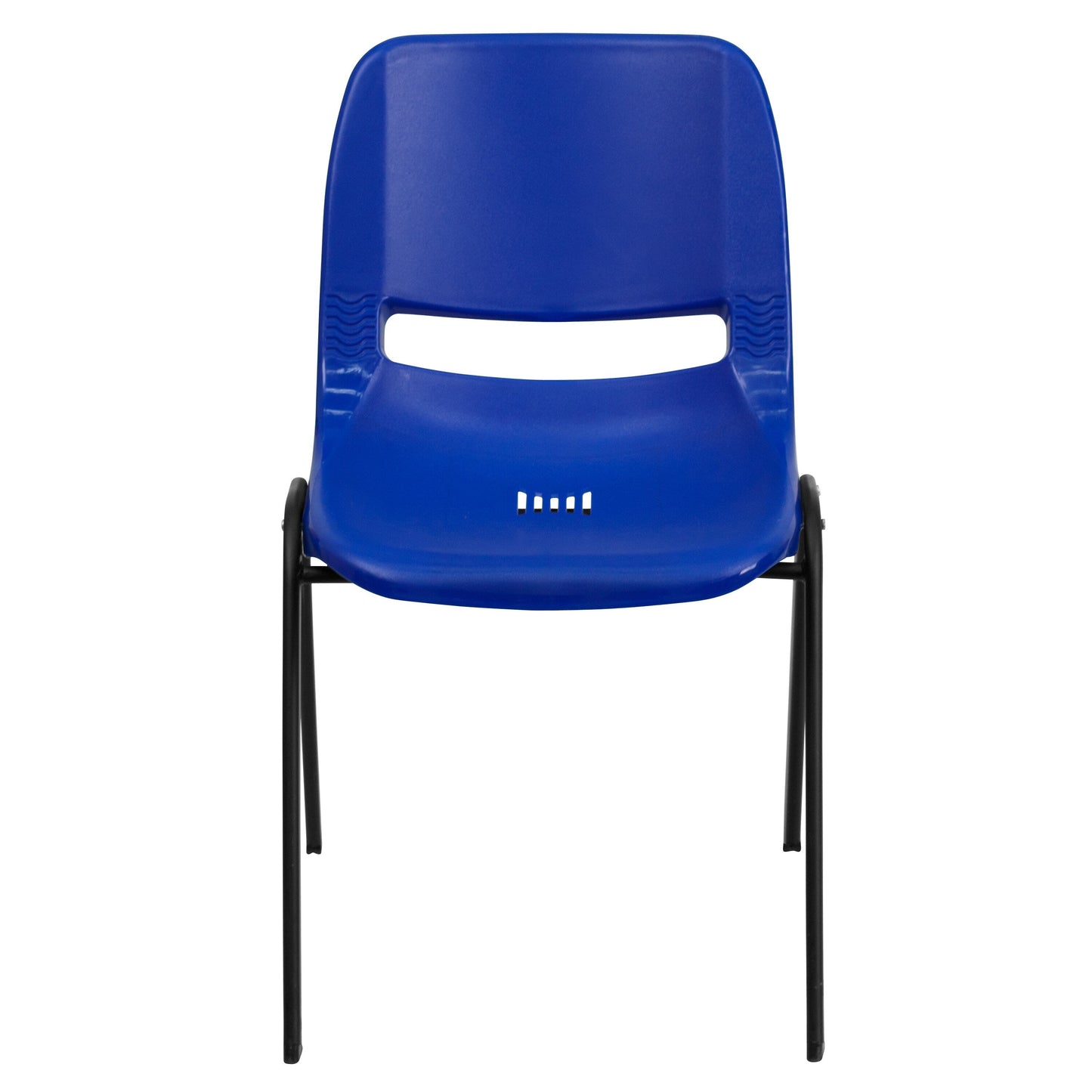 Lot de 5 chaises empilables ergonomiques à coque avec cadre en métal, capacité de charge de 880 lb (23,5 po x 19,25 po x 32 po)