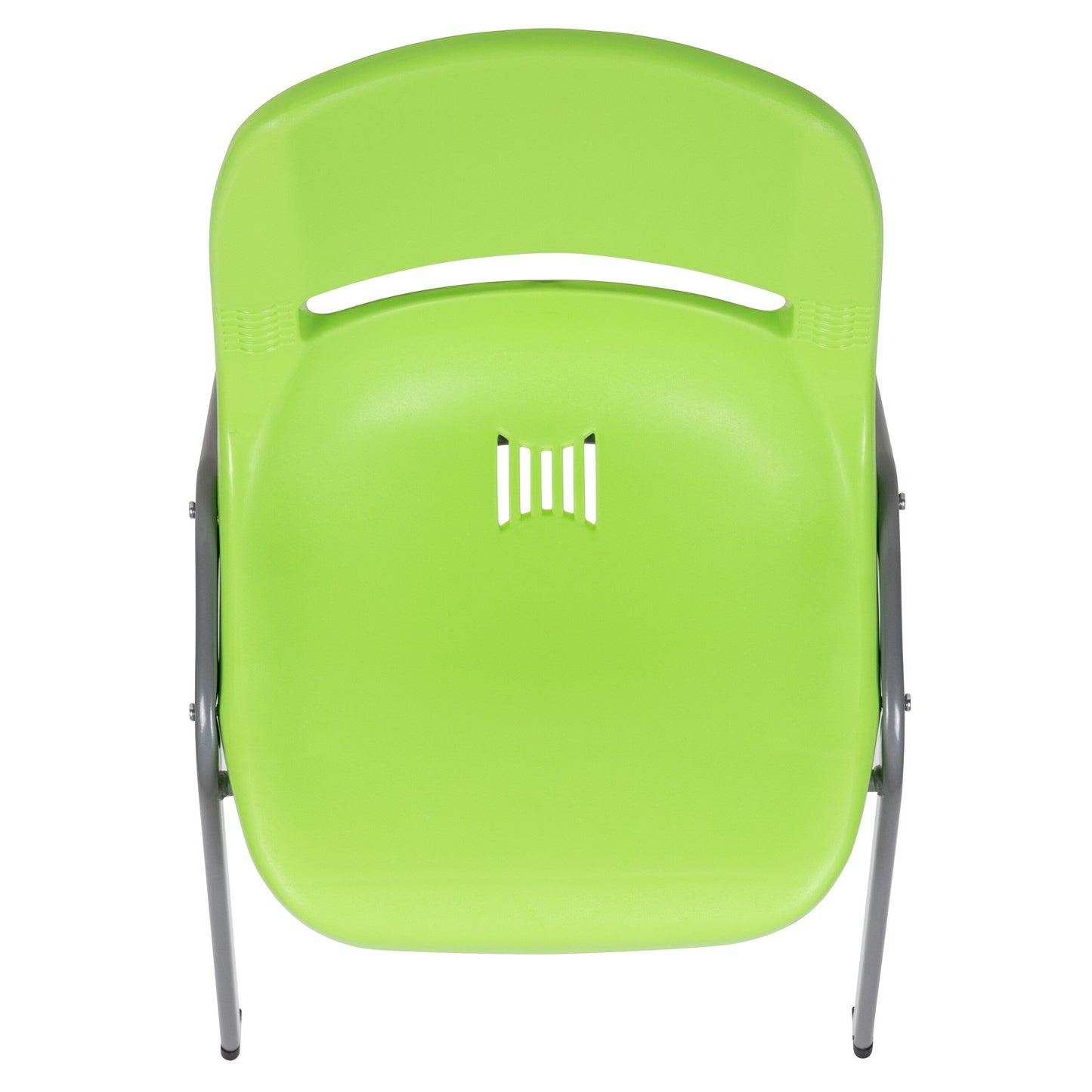 Lot de 5 chaises empilables ergonomiques à coque avec cadre en métal, capacité de charge de 880 lb (23,5 po x 19,25 po x 32 po)