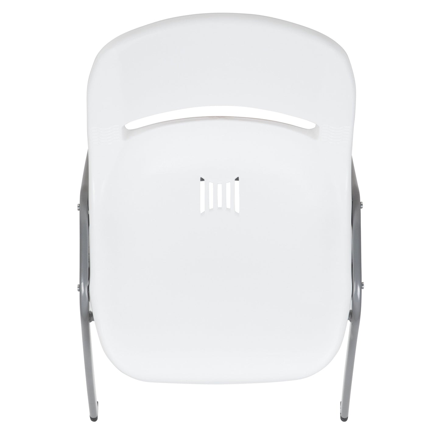 Lot de 5 chaises empilables ergonomiques à coque avec cadre en métal, capacité de charge de 880 lb (23,5 po x 19,25 po x 32 po)