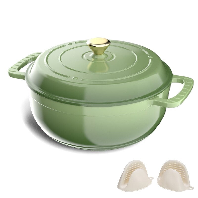 Cocotte ronde en fonte émaillée Signature de 5 pintes avec couvercle