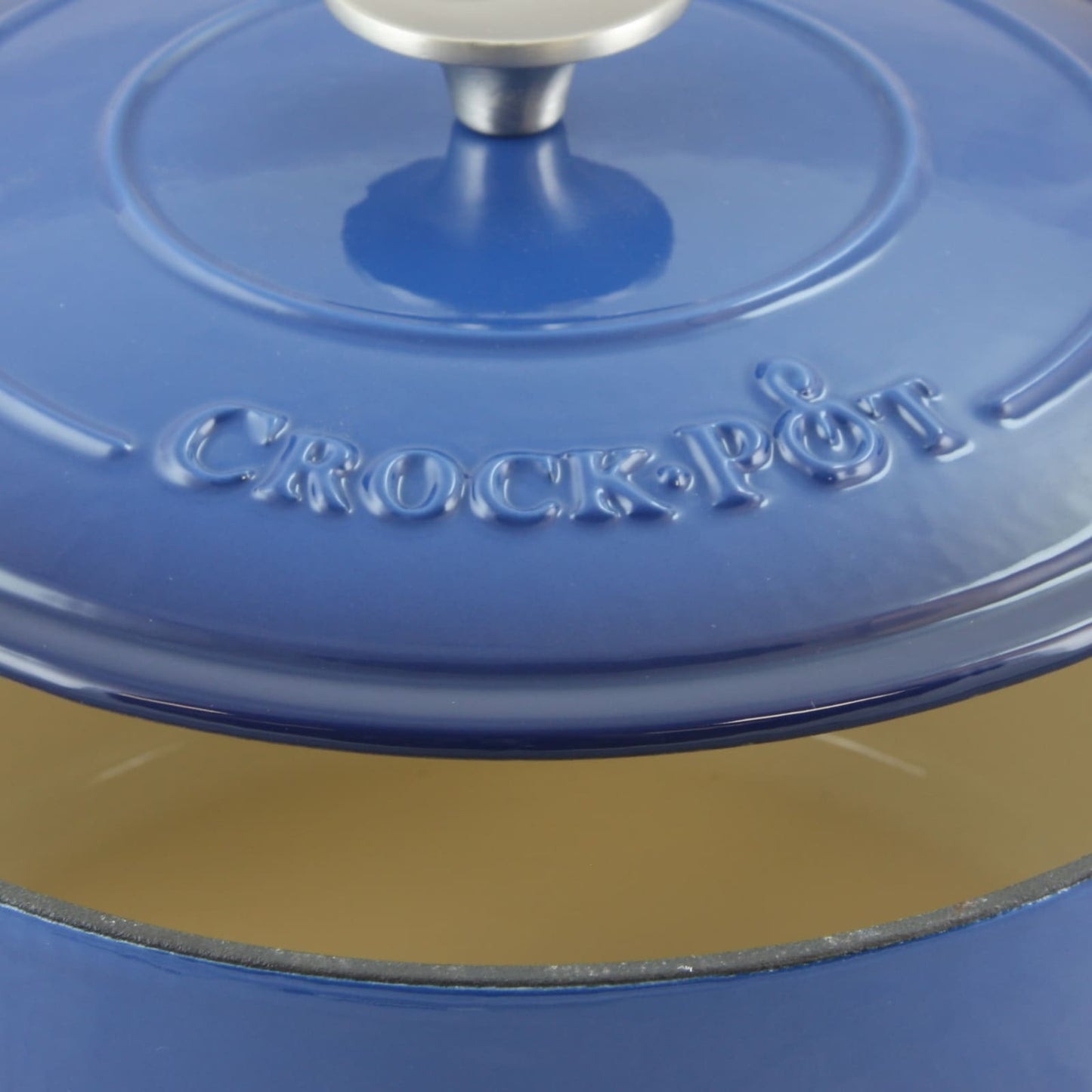 Cocotte ronde en fonte émaillée de 5 litres, couleur océan