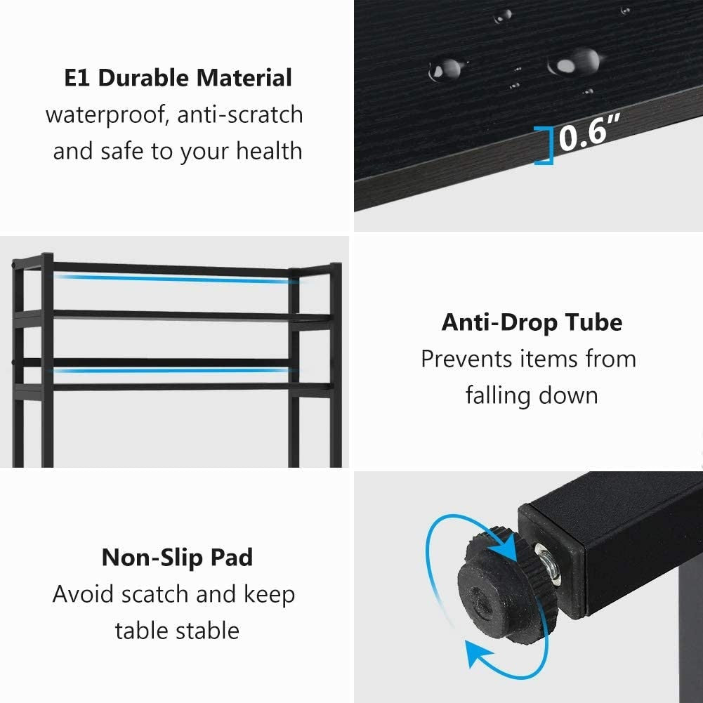 Étagère de rangement utilitaire à 5 niveaux pour four à micro-ondes, chariot industriel pour micro-ondes avec clapier