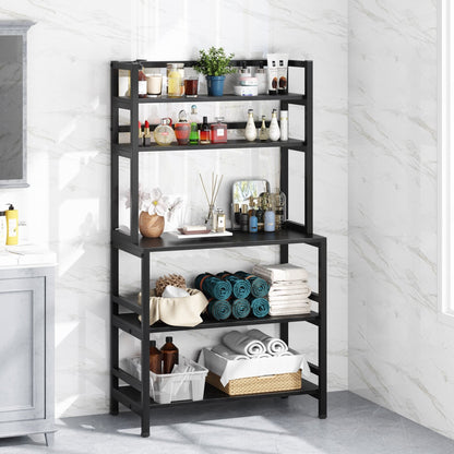 Étagère de rangement utilitaire à 5 niveaux pour four à micro-ondes, chariot industriel pour micro-ondes avec clapier