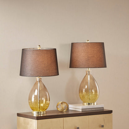 Lampe de table Cortina en verre ombré 510 Design, lot de 2