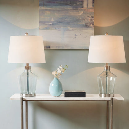 Lampe de table angulaire en verre 510 Design Harmony, lot de 2