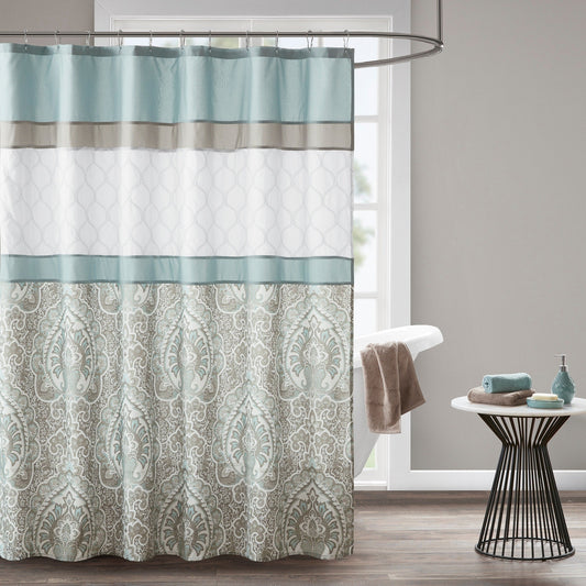 Rideau de douche imprimé et brodé Josefina 510 Design