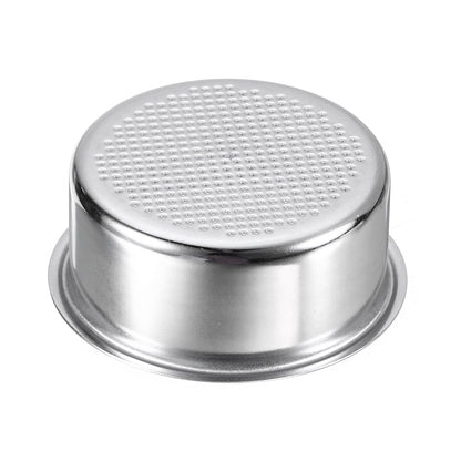 Panier filtre à café 51 mm, bol pour machine à expresso 2 tasses en acier inoxydable - Argent